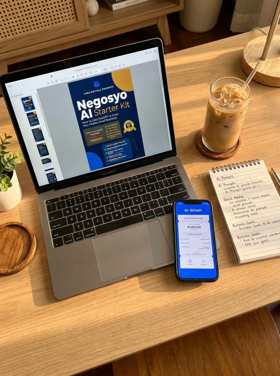 Negosyo AI Starter Kit desk setup