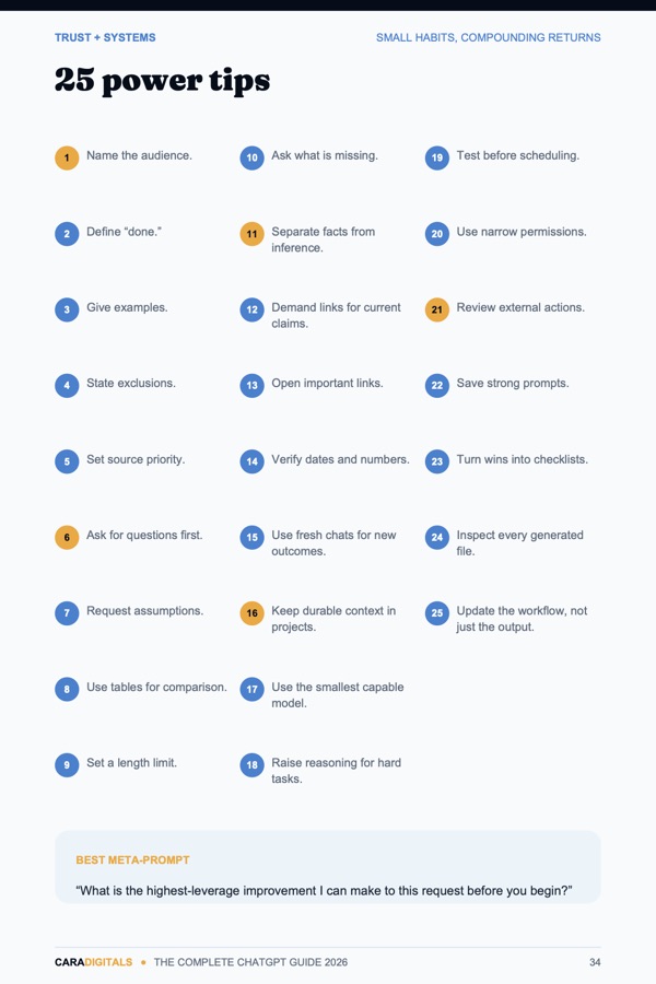 25 power tips page