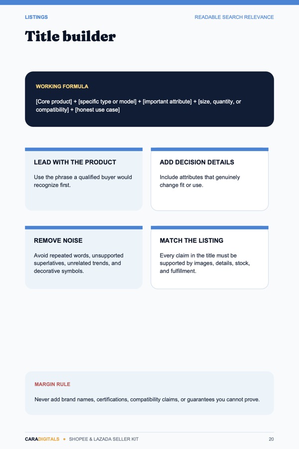 Title builder