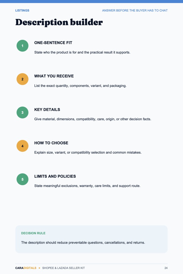 Description builder