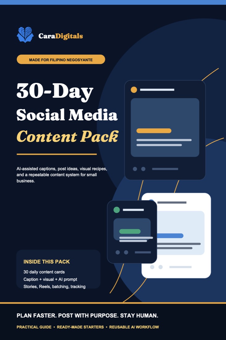 30-Day Social Media Content Pack cover